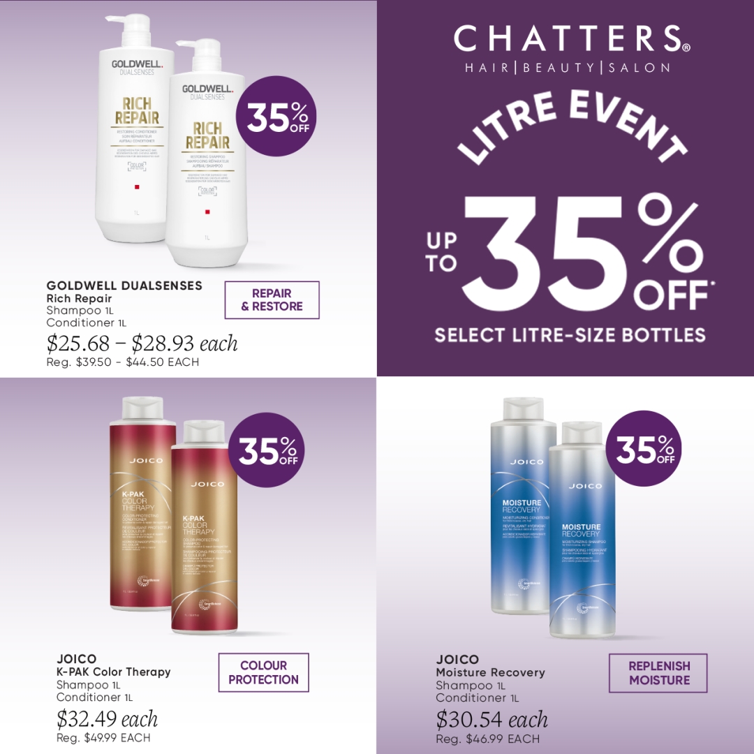 Chatters Ltd. Partnership Litre Event Sale At Chatters Hair Salon  1080x1080 EN 1 